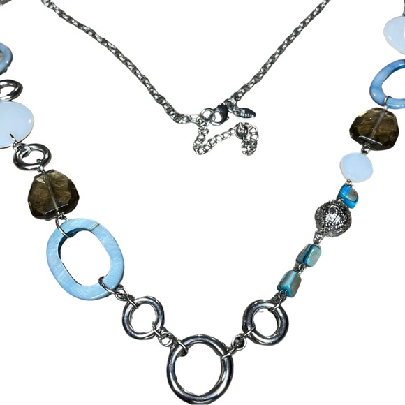 974 Lia Sophia Silver and Blue Necklace - Picture 3 of 3